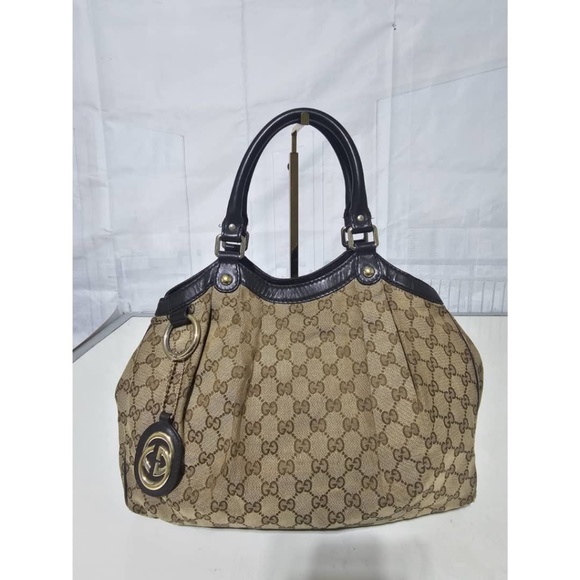 Gucci Handbags - Authentic Gucci GG Canvas Sukey Shoulder Bag Beige/Brown